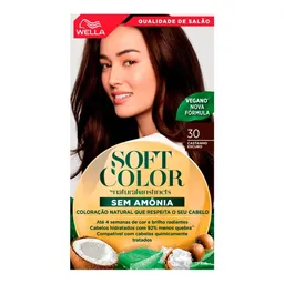 Tinta de Cabelo Wella Soft Color 30 Castanho Escuro