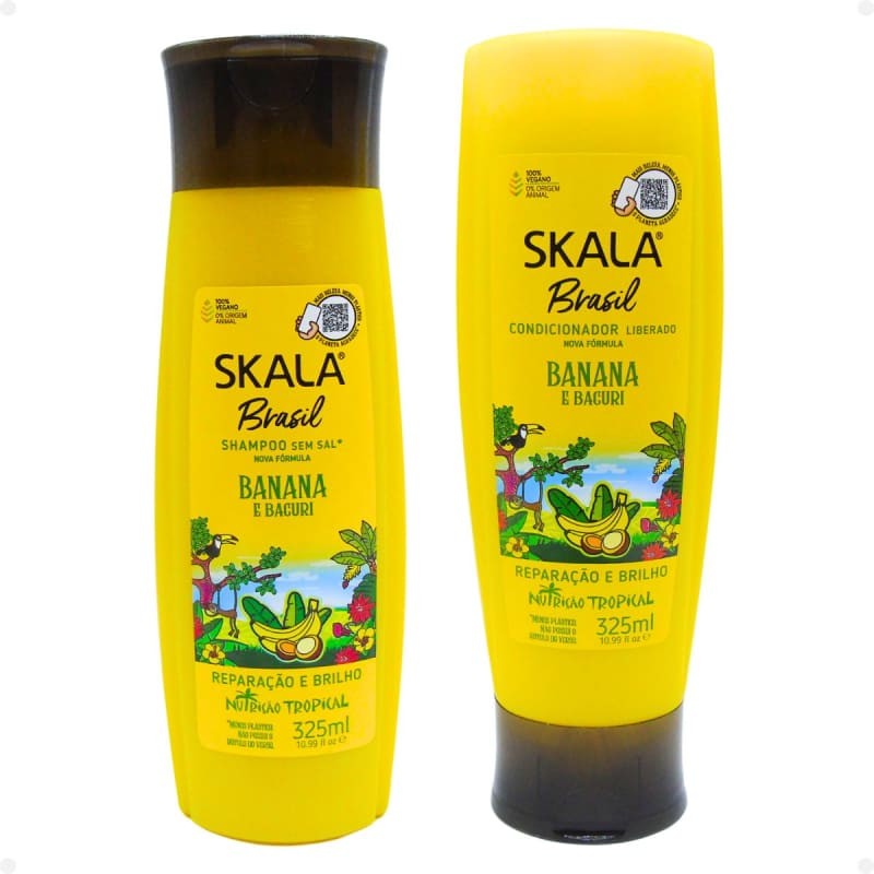 Frascos Skala Banana e Bacuri (325 ml cada)