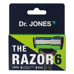 Carga de Aparelho de Barbear The Razor6 4 Unidades