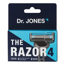Carga De Aparelho Para Barbear Dr. Jones The Razor4 4 Unidades