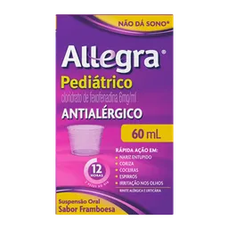 Antialérgico Infantil Allegra Pediátrico 6mg/ml 60mL + Copinho