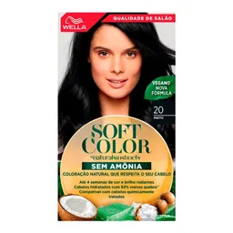 Tinta de Cabelo Wella Soft Color 20 Negro