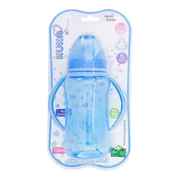 Mamadeira Kuka Aquarela Big Orto Com Alça Azul 330ml
