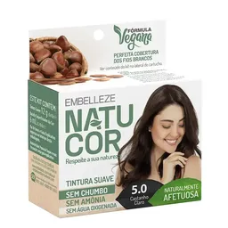 Coloração Natucor 5.0 Castanho Claro Naturalmente Afetuosa Embelleze