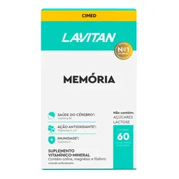 Suplemento Vitamínico Lavitan Memoria Zero 60 Comprimidos